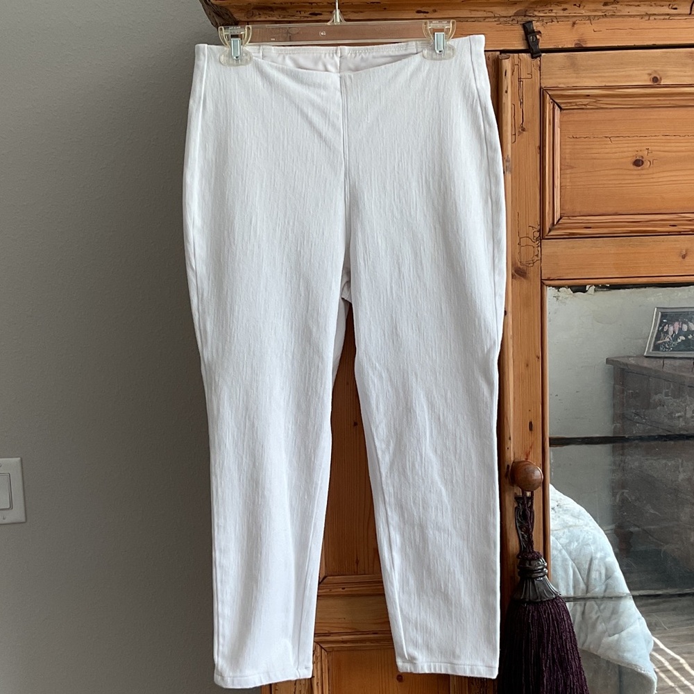 Belle by Kim Gravel Elegant Cream Pants